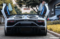 Lamborghini Aventador LP700 LP740 LP750 Coupe Roadster SVJ Style Part Dry Carbon Fiber Rear Bumper 2011-2021