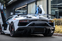 Lamborghini Aventador LP700 LP740 LP750 Coupe Roadster SVJ Style Part Dry Carbon Fiber Rear Bumper 2011-2021