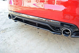 CENTRAL REAR SPLITTER PEUGEOT 308 II GTI (with vertical bars) Maxton Design