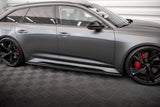 Prepreg Carbon Fiber Side Skirts Audi RS6 C8 / RS7 C8