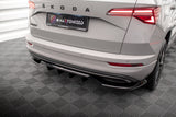 Central Rear Splitter (with vertical bars) Skoda Karoq Sportline Mk1 Facelift