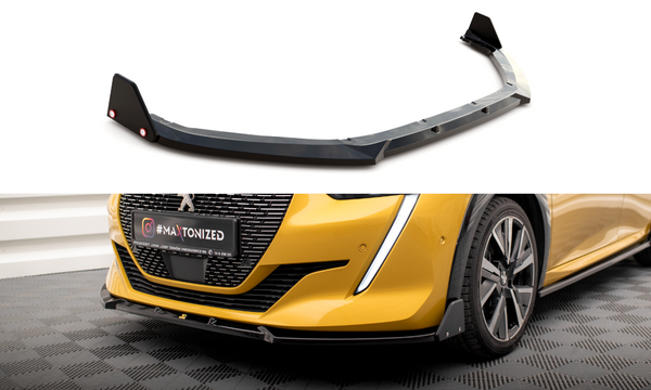 Front Splitter V.1 + Flaps Peugeot 208 GT Mk2