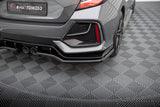 Central Rear Splitter (with vertical bars) Honda Civic Sport Mk 10 Facelift