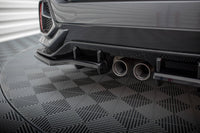 Central Rear Splitter (with vertical bars) + Flaps Honda Civic Sport Mk 10 Facelift