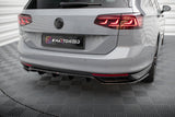 Central Rear Splitter (with vertical bars) Volkswagen Passat R-Line B8 Facelift