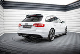 Central Rear Splitter (with vertical bars) Audi A4 Competition B8 Facelift