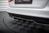 Central Rear Splitter (with vertical bars) Audi A4 Competition B8 Facelift