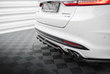 Central Rear Splitter (with vertical bars) Ford Mondeo Sport Mk5 Facelift / Fusion Sport Mk2 Facelift