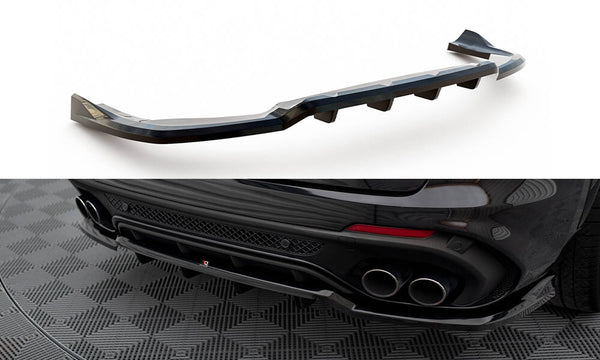 Central Rear Splitter (with vertical bars) Alfa Romeo Stelvio Quadrifoglio Mk1