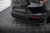 Central Rear Splitter (with vertical bars) Alfa Romeo Stelvio Quadrifoglio Mk1