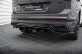 Central Rear Splitter (with vertical bars) Volkswagen Tiguan R-Line Mk2 Facelift