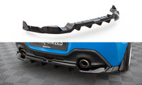 Central Rear Splitter (with vertical bars) V.1 + Flaps Toyota GR86 Mk1