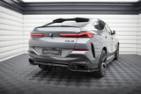 Central Rear Splitter (with vertical bars) V.1 BMW X6 M-Pack G06 Facelift