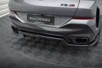 Central Rear Splitter (with vertical bars) V.2 BMW X6 M-Pack G06 Facelift