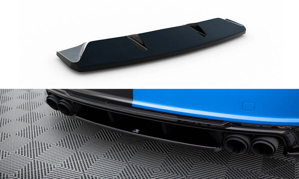 Central Rear Splitter for Audi TT S 8S Facelift