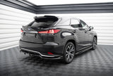 Central Rear Splitter (with vertical bars) Lexus RX Mk4 Facelift