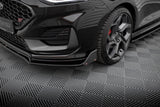 Front Splitter V.4 + Flaps Ford Fiesta ST Mk8 Facelift