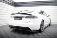 Central Rear Splitter (with vertical bars) V.2 Tesla Model S Plaid Mk1 Facelift