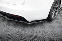 Central Rear Splitter (with vertical bars) V.2 Tesla Model S Plaid Mk1 Facelift