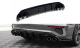 Rear Valance + Black Exhaust Ends Imitation Audi A3 S-Line Sedan 8Y