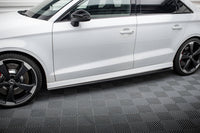 Side Skirts Diffusers V.2 Audi RS3 Sedan 8V Facelift