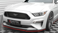 Front Splitter V.2 Black Ford Mustang Mk6 Facelift