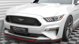 Front Splitter V.2 Red Ford Mustang Mk6 Facelift