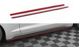 Side Skirts Diffusers V.2 Black Ford Mustang Mk6 Facelift