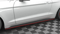 Side Skirts Diffusers V.2 Black Ford Mustang Mk6 Facelift