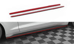 Side Skirts Diffusers V.2 Red Ford Mustang Mk6 Facelift