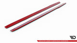 Side Skirts Diffusers V.2 Red Ford Mustang Mk6 Facelift