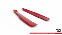 Rear Side Splitters V.2 Red Ford Mustang Mk6 Facelift