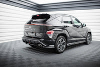 Central Rear Splitter (with vertical bars) Hyundai Kona N-Line Mk2