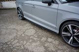 Side Skirts Diffusers Audi RS3 8V FL Sedan