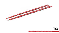 Side skirts Diffusers V.2 Toyota Supra Mk5 RED