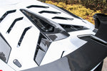 Lamborghini Aventador LP700 LP740 LP750 Coupe Roadster SVJ Style Part DRY Carbon Fiber Engine Hood And Wing 2011-2021