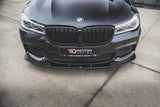 Répartiteur Avant V.2 pour BMW 7 M-Pack G11 / G12 Maxton Design Noir Brillant