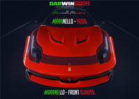 Darwinpro Kit carrosserie complet en fibre de carbone pour Ferrari 458 Coupé BKSS 2010-2015