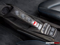 Darwinpro 2015–2019 Ferrari 488 GTB/Spyder Dry Carbon Fiber Bridge Support &amp; Windows Switches Panel