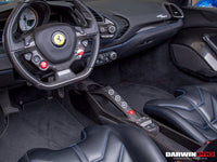 Darwinpro 2015–2019 Ferrari 488 GTB/Spyder Dry Carbon Fiber Bridge Support &amp; Windows Switches Panel