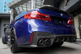 BMW M5 F90 M5 D-Style Kohlefaser-Diffusor-Lippensplitter