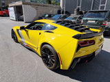 Rear Window Louvers - Matte Black Corvette C7