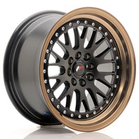 JR Wheels JR10 16x8 ET20 4x100/108 Matt Black w/Bronze Lip