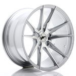 JR Wheels JR21 19x11 ET15-30 5H BLANK Silver Machined Face