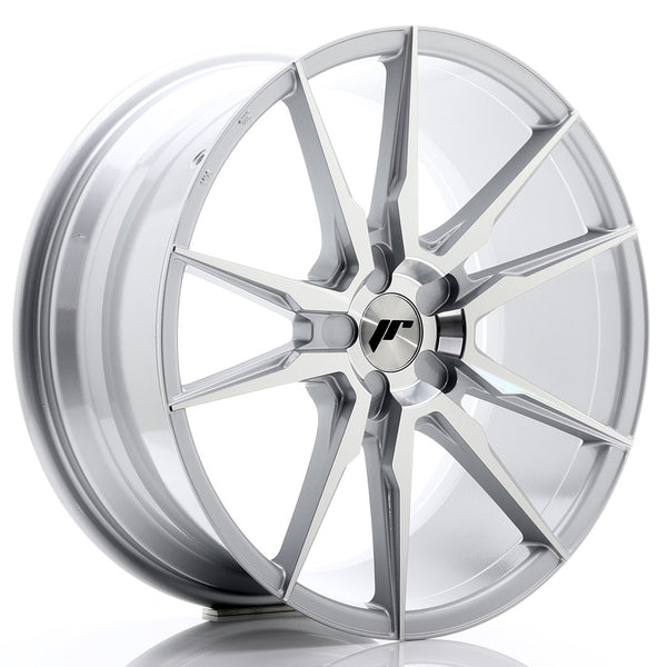 JR Wheels JR21 19x8.5 ET35-43 5H BLANK Silver Machined Face