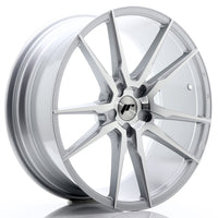 JR Wheels JR21 20x8.5 ET20-40 5H BLANK Silver Machined Face