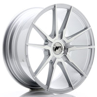 JR Wheels JR21 18x8.5 ET20-40 Blank Silver Machined