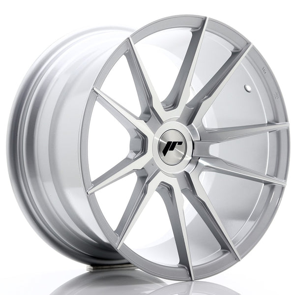 JR Wheels JR21 18x9.5 ET20-40 BLANK Silver Machined Face