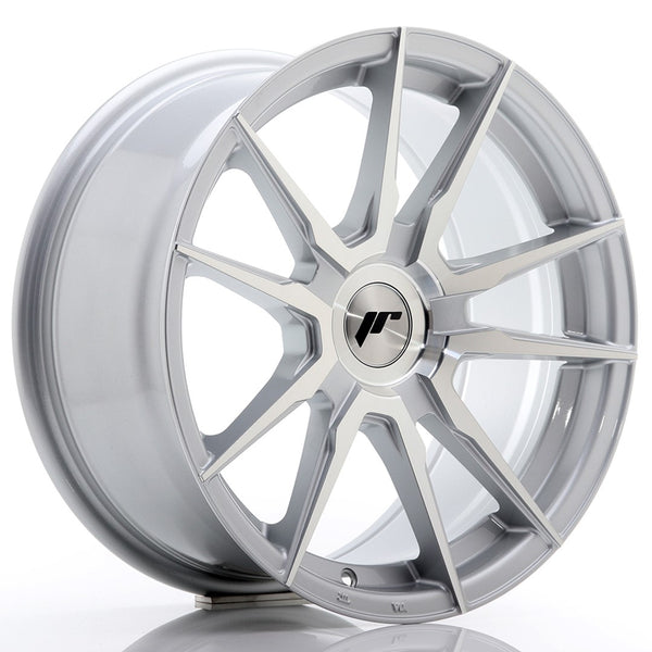 JR Wheels JR21 17x8 ET35 Blank Silver Machined