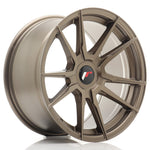 JR Wheels JR21 17x9 ET25-35 Blank Matt Bronze